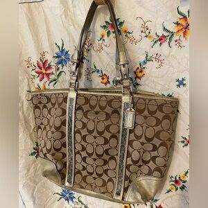 Coach | Bags | Coach Vintage 9sy2k Gold And Silver Beaded Monogram
